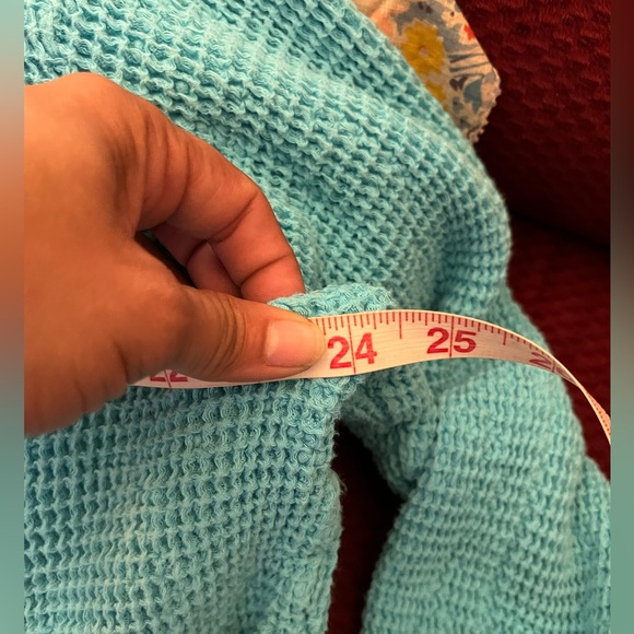 Donni. Waffle Buttondown Top - Picture 5 of 6